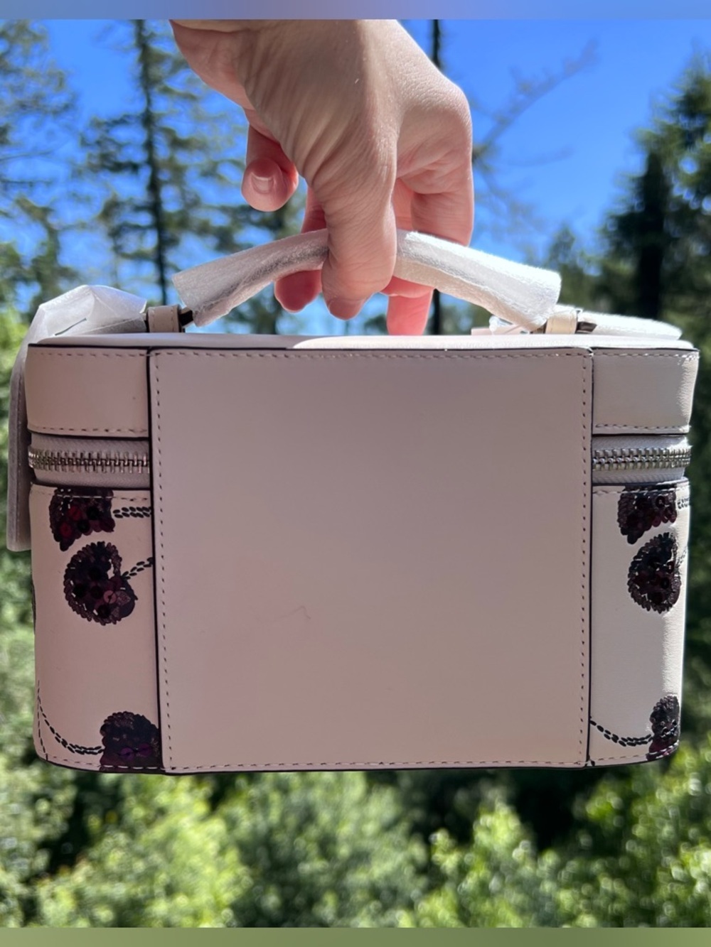 COACH Cosmetic & Make up Case w Cherry Print CDC13 AUTHENTIC New Coach Packaged - Picture 2 of 11
